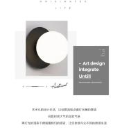 Lámpara De Pared Decorativa Para Dormitorio Y Sala De Estar Iluminación LED Para Pasillos Y Sofa Luz De Fondo Para Cama Estilo Moderno Material Vidrio Y Hierro - details 1