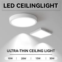 Lámpara De Techo LED Moderna Panel Para Sala De Estar Dormitorio Cocina Iluminación LED Decorativa Para El Hogar Fuente De Energía AC Incluye Bombillas - details 2