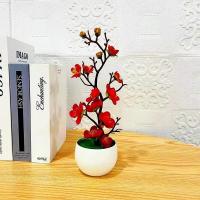 Planta Artificial De Bonsái Pequeña Simulación En Maceta Flores Falsas Para Decoración De Mesa Adornos Para Hogar Y Jardín De Hoteles - details 6