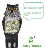 YUMO HOUSE - Búho Ahuyenta aves 40cm, Búho espantapájaros, Plástico, Cuerpo hueco, Certificado CE, - details 1