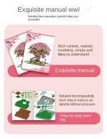 Construye Tu Propio Casa De Árbol Con Bloques De Construcción DIY Set De Constructores Ciudad Micro Callejón De Cerezo Juguete Montessori MOC Para Niños Regalos - details 5