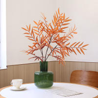 1PC Flor Artificial De Otoño Larga Con Hojas De Bambú En Silicona Decoración De Boda Arte Floral Para Hotel Y Estudio - details 3