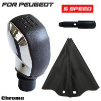 Nueva Manija De Cambio De Marchas Negra Con Cubierta De Cuero PU Para Peugeot 106 206 306 406 107 207 307 407 301 308 2008 Compatible Con Citroen C2 C3 C4 Elysee - details 4