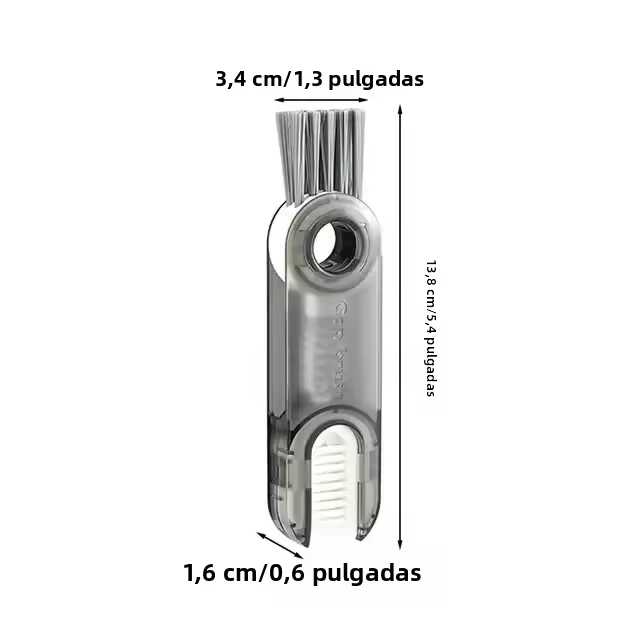 Herramienta De Limpieza 3 En 1 Cepillo Para Vaso Micro Cuchillas Utensilio Útil Para Cubiertas De Botellas De Agua Multifuncional Para El Hogar - 1