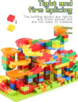 Juguetes De Construcción De Laberinto Para Niños Bloques De Ferrocarril Urbanos Juego De Construcción DIY Divertido Deslizador De Cono Competición De Montaje - details 3