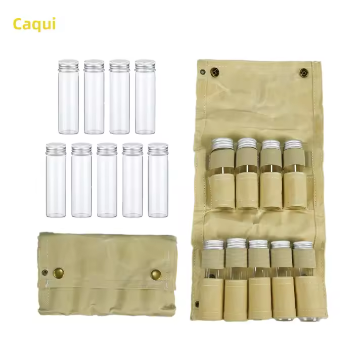 Kit De Especias Para Camping Con Sellado a Vacío - Kit De Viaje Último Para Aventuras Al Aire Libre Contenedores De Especias Portátiles Para Acampar - 1
