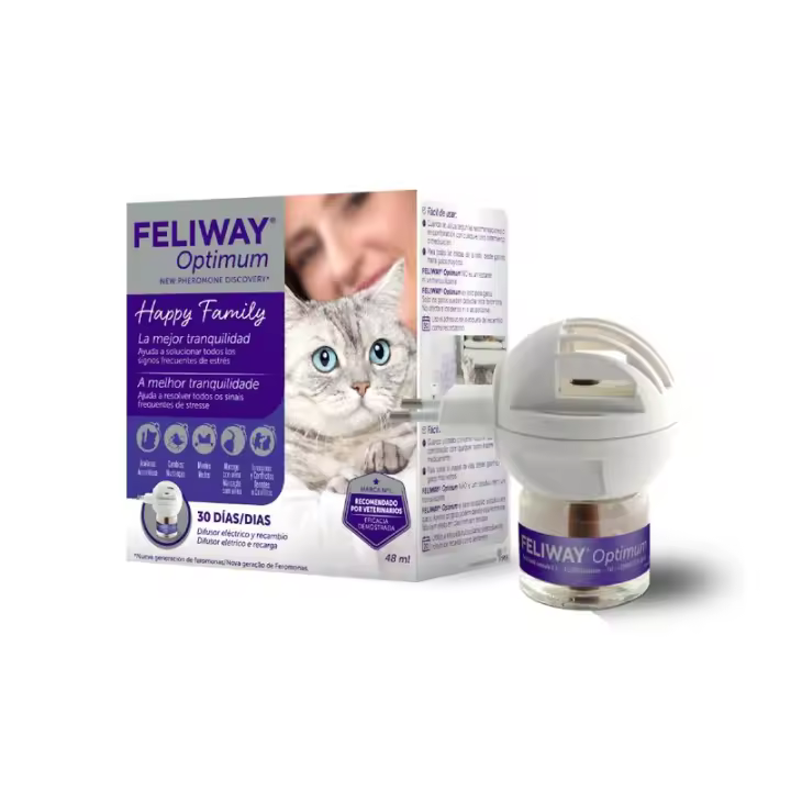 FELIWAY OPTIMUM PACK 3  RECAMBIOS reduce signos del estrés en gatos Ceva - 1