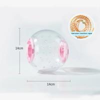 Bola De Ejercicio Para Hamsters Transparente Rueda De Correr Con Cuerda De Tracción Para Pequeños Animales De Compañía Suministros De Mascotas 14cm/18cm - details 7
