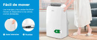 MIDEA Pingüino Aire Acondicionado Portátil 3 en 1  3000 Frigorías / 12000 BTU  Air conditioner Silencioso 43m2 - Deshumidificador Ventilador Climatizador 3500 W - 4 modalidades con kit de ventana - details 13
