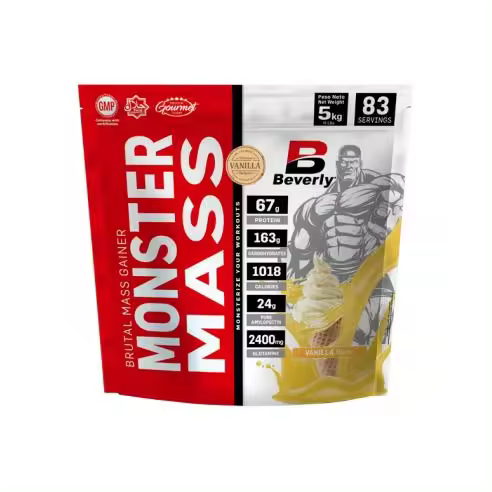 Beverly Nutrition Monster Mass 5 Kg - Proteína Mas Hidratos de Carbono y Glutamina - 1