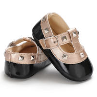 Meckior Zapatos De Princesa Para Bebés Niñas 2024 Nuevos Con Hebilla De Lámina De Cuero Patentado Antideslizante Para Primeros Pasos Niños Recién Nacidos 0-18M - details 13