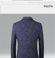 Chaqueta De Moda Para Hombres FGKKS 2023 Primavera Otoño Slim Casual Negocios Elegante Suits Top Polyester Cierre Único - details 6