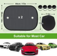 Parasol para Coche de Bebe, parasol para Ventanilla de coche para niños, parasol Automático para Ventanillas laterales contra los dañinos Rayos UV, protege a Niños, bebés y Adultos, 44x36 cm, 2 Unidades - details 0
