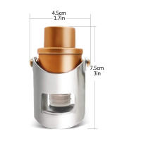 Tapa De Vino De Acero Inoxidable Para Champagne Recipiente Aislador De Bebida Tapa De Botella De Champagne Reutilizable Eco-amigable - details 2