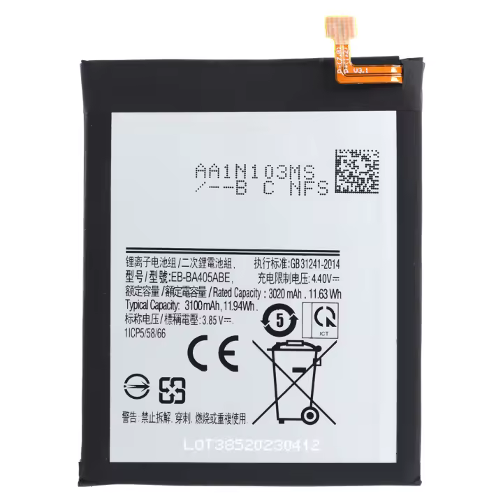 Batería De Repuesto EB-BA405ABE Compatible para Galaxy A40 (A405) / Capacidad 3100 mAh. / Nueva Fabricación. - 1