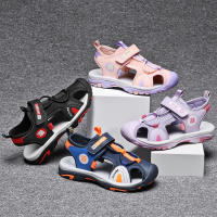 Sandalias De Playa Para Niños Verano 2024 Moda Antideslizante Suave Bajo La Piel Cuero Malla Cómodas Tallas 18-25 Unisex - details 1