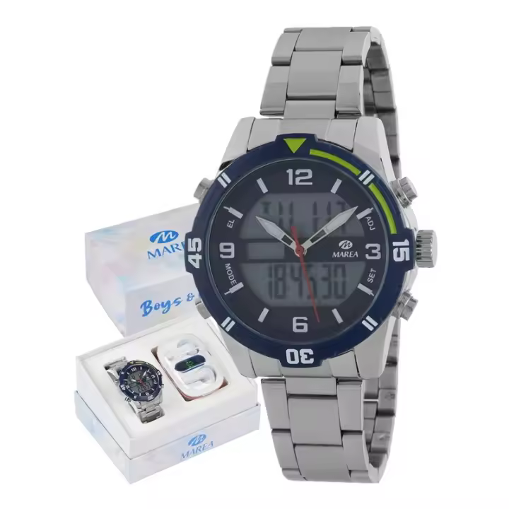 Reloj Marea Niño B35362/2 – Metal, 37mm, Azul/Verde, Auriculares Bluetooth - 1