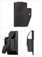 Bolsa De Cintura Para Hombre HUMERPAUL De Cuero Genuino Estilo Vintage Casual Porta Móvil Cigarrillos Bolsa Exterior Pequeña Holster De Anillo - details 14