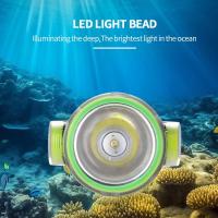 Lámpara De Cara Profesional Para Escuba 2024 Con Luz LED De Alta Potencia 500M IPX8 Submarina Para Pesca Y Rescate Recargable Tipo-C - details 7