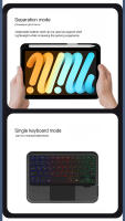 Teclado Retroiluminado HUWEI Magic Para iPad Mini 7 Funda Para iPad Mini 2024 A17 pro 8.3 Pulgadas Soporte Cubierta Inteligente Con Trackpad - details 2