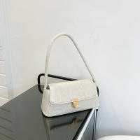 Bolso De Hombro Para Mujer Moda Versátil Pequeño Cuadrado PU Con Patrón De Piedras Bolsa De Mala Suerte Estilo Vintage Para Fiestas - details 2