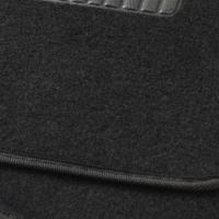 HOGUITA-Juego de 4 Alfombras de Moqueta para Coche,Alfombrillas Universales para Coche,Antideslizantes,Alfombras Delanteras y Traseras,Color Negro - details 2