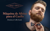 Gillette King C.  maquinilla para afeitar el cuello para hombre + 1 cuchilla de recambio, con las mejores hojas de acero inoxidable con revestimiento de platino de Gillette - details 0