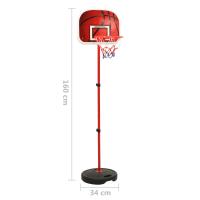 vidaXL Juego de baloncesto infantil ajustable 160 cm - details 7
