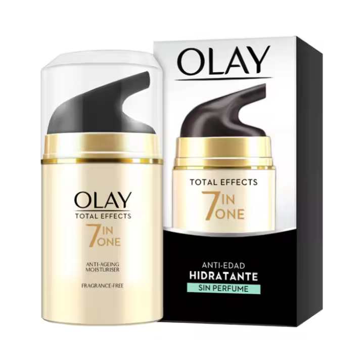 OLAY TOTAL EFFECTS anti-edad hidratante sin perfume 50 ml - 1