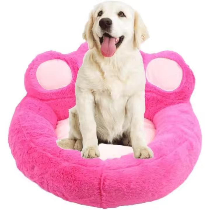 Camas para perros Cama para perros extra suave, cómoda y lavable, adecuada para perros y gatos, rosa - 1