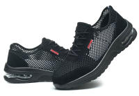 Zapatos De Seguridad Para Hombre Verano Malla Transpirable Con Punta De Acero Antideslizante Comodidad Al Trabajar Al Aire Libre - details 6