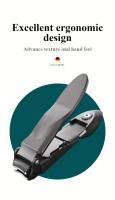 Tijeras De Uñas Para Hombres Con Recogedor Ergonómico Y De Acero Inoxidable Resistente Para Recoger Las Uñas Cortadas - details 5
