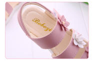 Sandalias De Verano Para Niñas Con Flores Estilo Grecia Antideslizantes Y Confortables Zapatos De Playa Para Niños Talla True Fit Decoración De Cinta Suave Y Floral - details 10