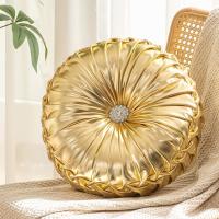 Cojín redondo de tela brillante con forma de rueda para sofá, cojín para mesita de noche, cojín para ventana salediza, cojín de calabaza - details 0