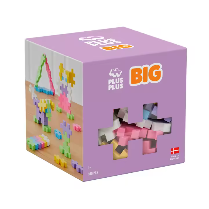 Plus Plus Big Pastel - Puzzle 5 Años Pastel 100 Pcs  Puzzle 3D O 2D  Rompecabezas Niños  Juguetes niña 5 años O Más  Juegos Educativos Niños 5 Años O Más - 1