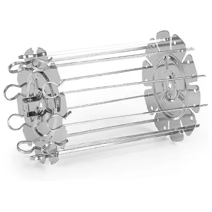 Asador de metal de acero para barbacoa, pinchos, jaula de aguja, máquina para hacer kebabs, herramientas para parrilla - 1
