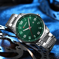Reloj De Pulsera De Lujo Para Hombres CURREN De Acero Inoxidable Con Movimiento De Cuarzo Manos Luminosas Fecha Automática Estilo Casual - details 18