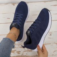 Zapatillas Casuales Para Mujer Transpirables De Malla Zapatos Deportivos Plataforma Tenis Feminino Con Cordones Suela De Goma - details 4