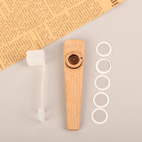 1Pc Flauta De Madera Kazoo Fácil De Aprender Y Jugar Para Principiantes Instrumento De Accompagnement Simple - details 9