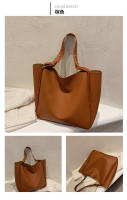 Bolso De Hombro Para Mujer Estilo Retro Minimalista Gran Capacidad Malla Texturada Bolso De Comercio Forma De Barroco - details 26