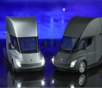 Camión De Juguete De Tesla Semi a Escala 1:24 Con Luz Y Sonido Modelo De Aleación De Metal Regalo Para Niños Coleccionable - details 8
