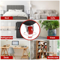 Dolly De Muebles Resistentes Con Ruedas 880LB Herramienta De Levantamiento Y Desplazamiento Fácil Rollos Grandes Para Muebles - details 14