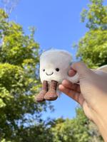 Muñeca De Goma Jelly Cat 10cm Taza De Café Blanca Concentrada Juguetes Para Mascotas Gatos Y Perros Regalos De Vacaciones - details 0