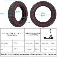 Pneumático Sólido De Goma Duradero Para Xiaomi M365 pro Pro2 1S Mi3 Scooter Eléctrico Tamaño 10 Pulgadas Tubo Absorbedor De Choque 10X2.0 - details 5
