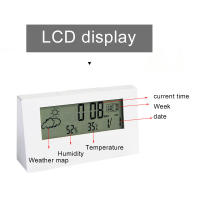 Termómetro Higrómetro Multifuncional LED Estación Climática Electrónica Para El Hogar Con Alarma De Reloj Medidor De Temperatura Y Humedad - details 4