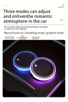 Nuevo Coaster Luminoso Para Coche Con Múltiples Colores De Luz Neón Resistente Al Agua Iluminación Ambiental Interior Piezas De Accesorios De Coche - details 3