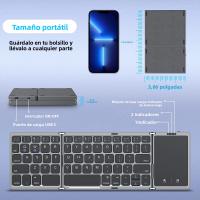 Teclado Bluetooth Plegable Seenda Para PC Mac Smartphone Tableta iOS Android Recargable Portátil Con 63 Teclas Estilo Estándar - details 7