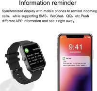 Reloj inteligente deportivo y de fitness de 1,54 pulgadas, reloj inteligente con Bluetooth IP67 resistente al agua, lector de actividad y probador de agua, pantalla LCD táctil a todo color, con monitor de frecuencia cardíaca/sueño, para Android e iOS - details 4