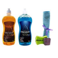 Lavavajillas Chronos de Laboncler  +  REGALO bayeta de microfibra, estropajo normal y jabonoso –  Fórmula Desengrasante y Antigrasa  para una Limpieza Profunda y Eficaz. Super Limpiador para Uso con Ecojin, 100% Original, Ideal para Placas Vitrocerámicas - details 2