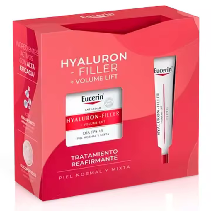 Eucerin Hyaluron Filler Volume Lift Crema Dia Piel Normal Mixta  50 ml + Regalo Contorno de Ojos 15 ml - 1